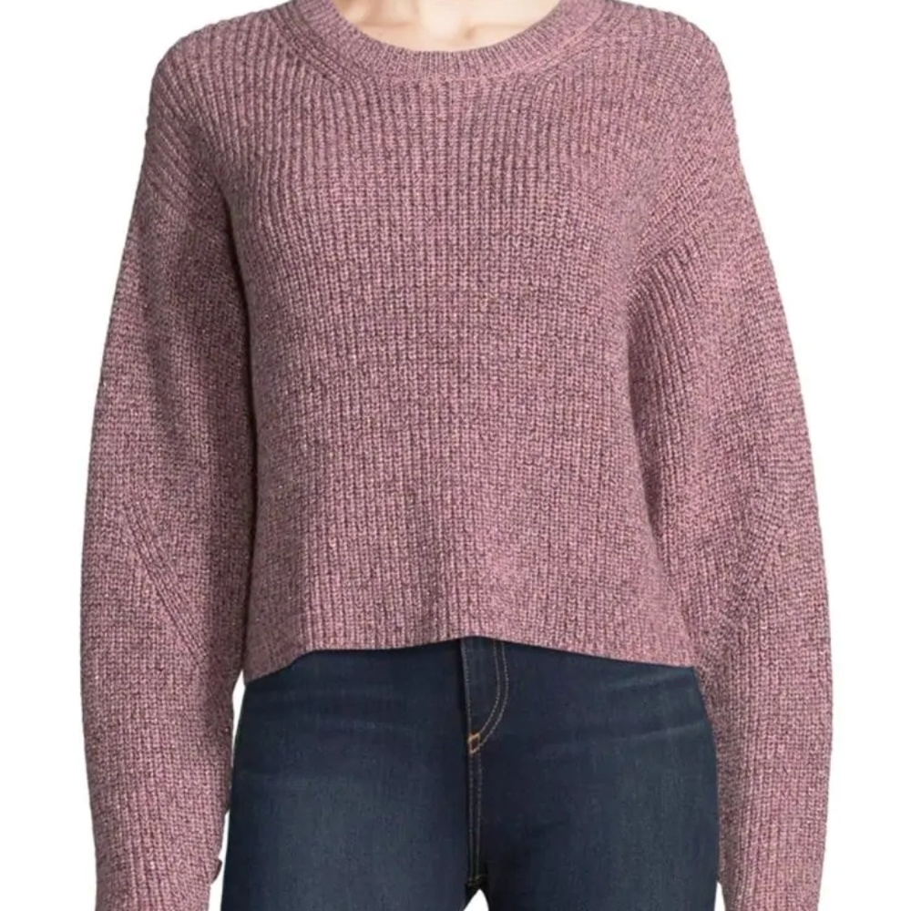 rag & bone Marled Pink Woold Sweater - Picture 1 of 8